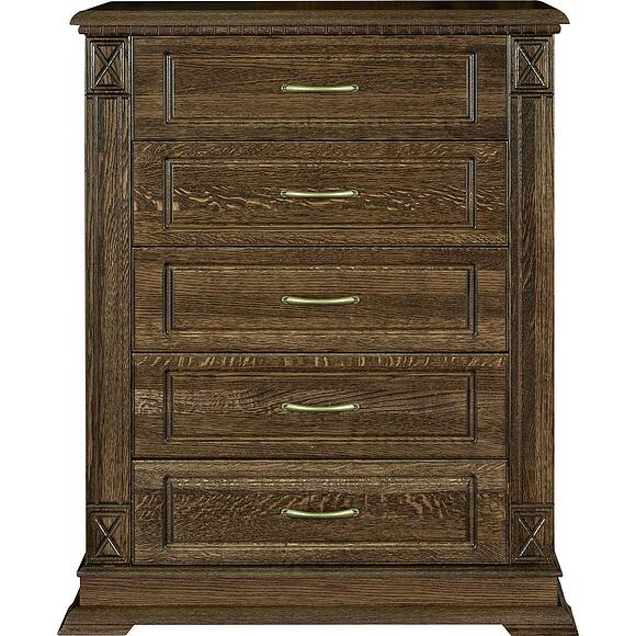 Тумба «Верди Классик» П3.0487.1.37, Основной материал: массив дуба, Цвет: Табак