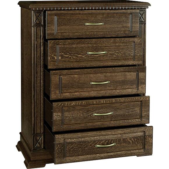 Тумба «Верди Классик» П3.0487.1.37, Основной материал: массив дуба, Цвет: Табак