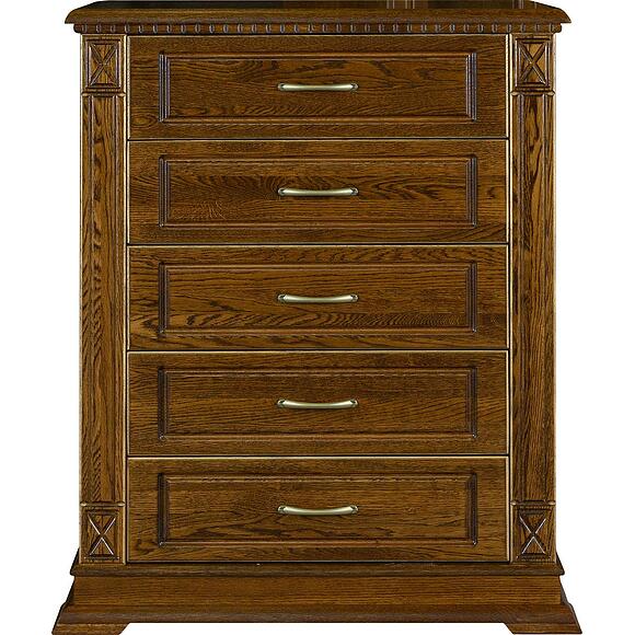 Тумба «Верди Классик» П3.0487.1.37, Основной материал: массив дуба, Цвет: Черешня с золочением