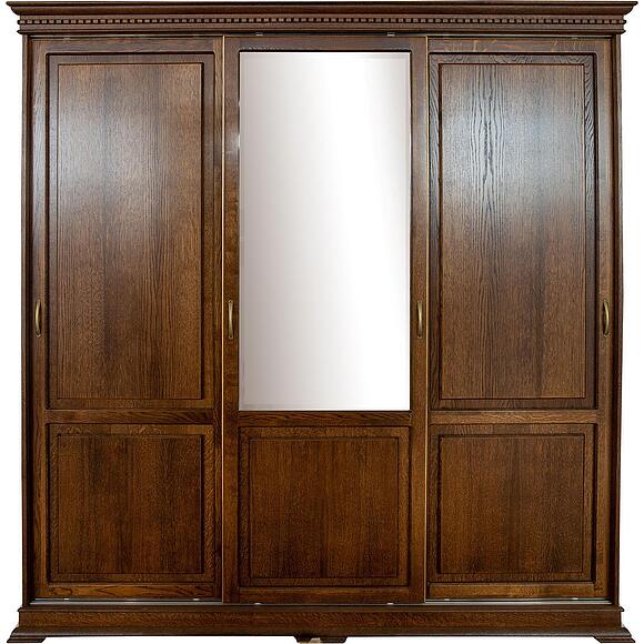 Шкаф-купе 3д «Верди Классик» П3.0487.1.38, Основной материал: массив дуба, Цвет: Черешня с золочением (8C3A9081.jpg) Шкаф-купе 3д «Верди Классик» П3.0487.1.38, Основной материал: массив дуба, Цвет: Черешня с золочением