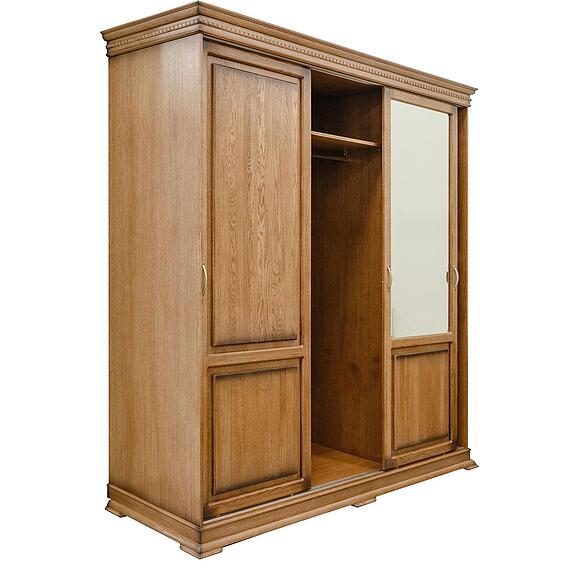 Шкаф-купе 3д «Верди Классик» П3.0487.1.38, Основной материал: массив дуба, Цвет: Дуб рустикаль с патинированием (shkaf_verdi_p434_61_dub_rustikal_patina_2-1.jpg) Шкаф-купе 3д «Верди Классик» П3.0487.1.38, Основной материал: массив дуба, Цвет: Дуб рустикаль с патинированием