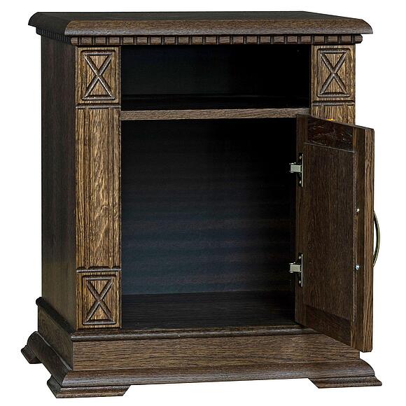 Тумба прикроватная «Верди Классик» П3.0487.1.03, Основной материал: массив дуба, Цвет: Табак