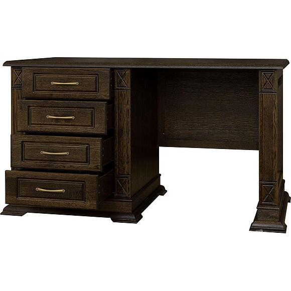 Стол письменный «Верди Классик» П3.0487.2.09-01, Основной материал: массив дуба, Цвет: Венге