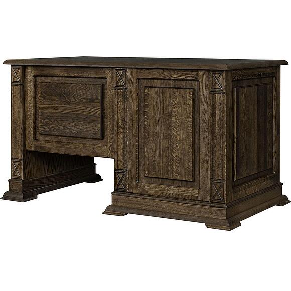 Стол письменный «Верди Классик» П3.0487.2.09-01, Основной материал: массив дуба, Цвет: Табак