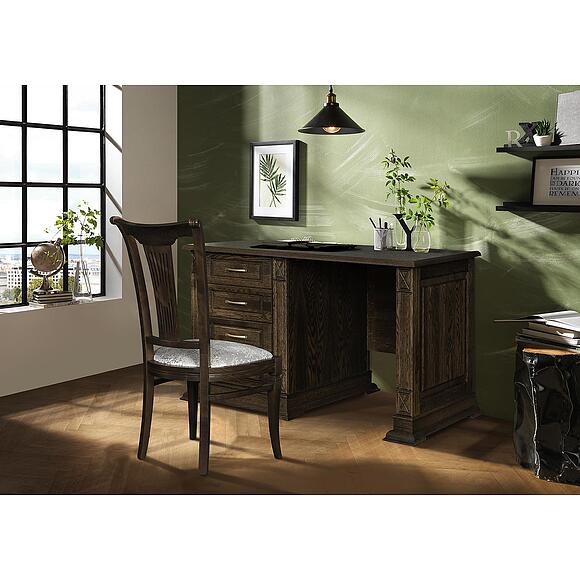 Стол письменный «Верди Классик» П3.0487.2.09-01, Основной материал: массив дуба, Цвет: Табак