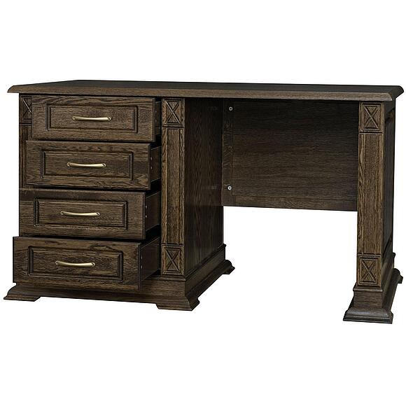 Стол письменный «Верди Классик» П3.0487.2.09-01, Основной материал: массив дуба, Цвет: Табак