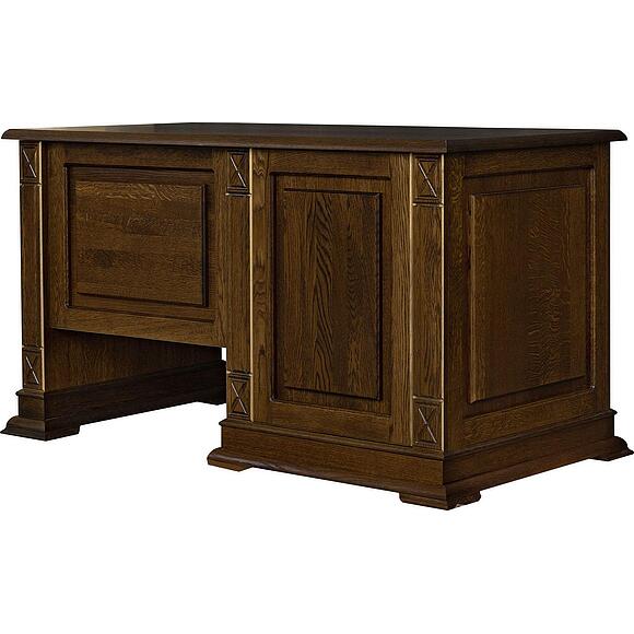 Стол письменный «Верди Классик» П3.0487.2.09-01, Основной материал: массив дуба, Цвет: Черешня с золочением