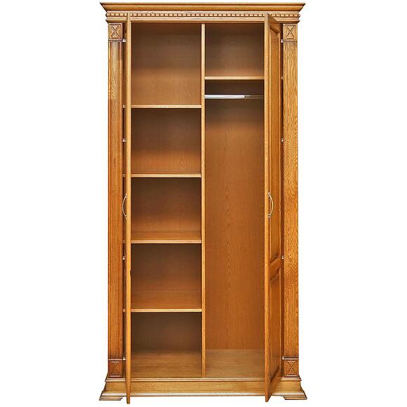 Шкаф для одежды «Верди Классик» П3.0487.3.10, Основной материал: массив дуба, Цвет: Дуб рустикаль с патинированием (shkaf_dlya_odejdy_verdi_p410_10_dub_rustikal_patinir_3.jpg) Шкаф для одежды «Верди Классик» П3.0487.3.10, Основной материал: массив дуба, Цвет: Дуб рустикаль с патинированием