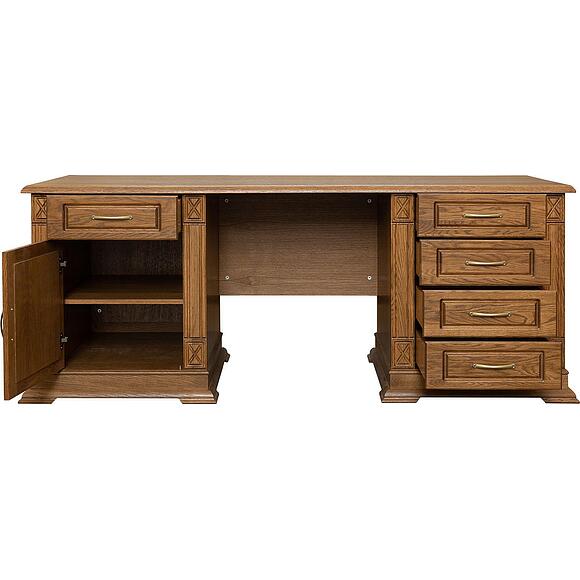 Стол письменный «Верди Классик» П3.0487.2.07, Основной материал: массив дуба, Цвет: Дуб рустикаль