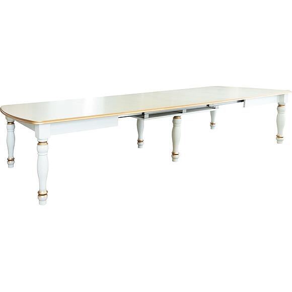 Стол обеденный «Верди Классик» П3.0487.4.38, Цвет: Слоновая кость с золочением