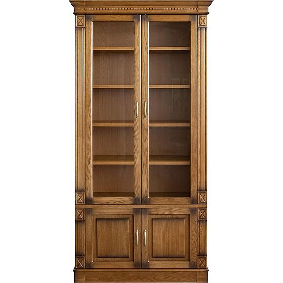 Набор мебели для библиотеки «Верди Классик» П3.0487.2.03, Основной материал: массив дуба, Цвет: Дуб рустикаль с патинированием