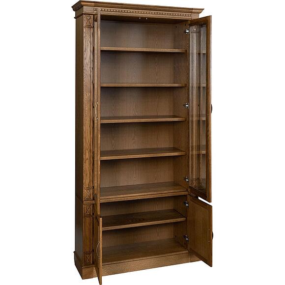 Набор мебели для библиотеки «Верди Классик» П3.0487.2.03, Основной материал: массив дуба, Цвет: Дуб рустикаль