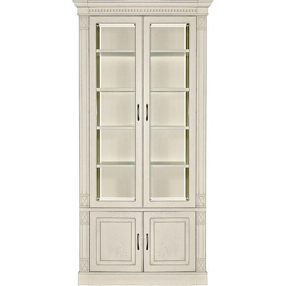 Набор мебели для библиотеки «Верди Классик» П3.0487.2.03, Основной материал: массив дуба, Цвет: Слоновая кость