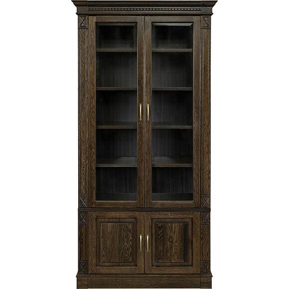 Набор мебели для библиотеки «Верди Классик» П3.0487.2.03, Основной материал: массив дуба, Цвет: Венге