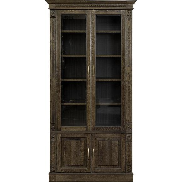 Набор мебели для библиотеки «Верди Классик» П3.0487.2.03, Основной материал: массив дуба, Цвет: Табак