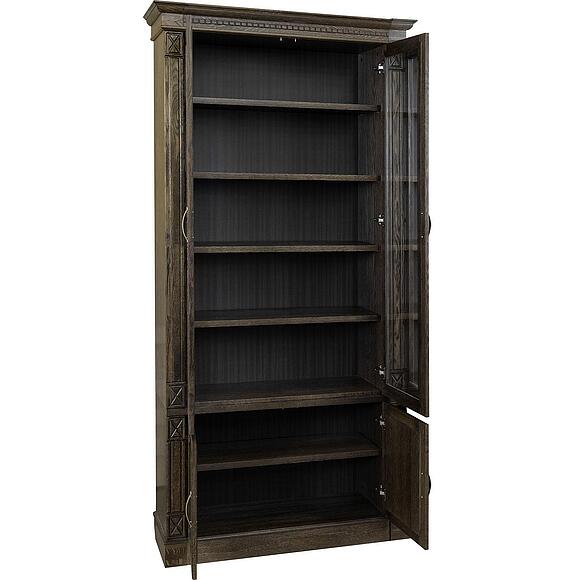 Набор мебели для библиотеки «Верди Классик» П3.0487.2.03, Основной материал: массив дуба, Цвет: Табак