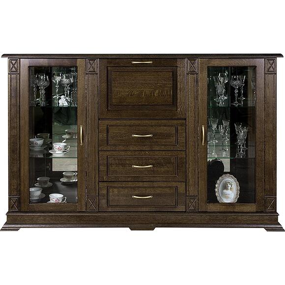 Тумба «Верди Классик» П1.0487.0.12, Основной материал: массив дуба, Цвет: Венге