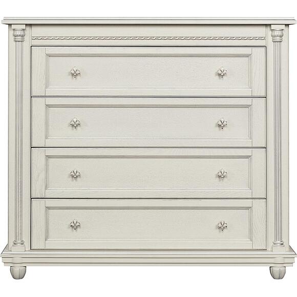 Комод «Валенсия Д Классик» П3.0591.1.13, Основной материал: массив дуба, Цвет: Слоновая кость с серебром (Komod_Valensiya_D_P568-30_slon_kost_s_serebro-2.jpg) Комод «Валенсия Д Классик» П3.0591.1.13, Основной материал: массив дуба, Цвет: Слоновая кость с серебром