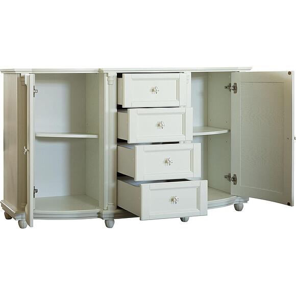 Тумба 3д «Валенсия Д Классик» П3.0591.0.05, Основной материал: массив дуба, Цвет: Слоновая кость