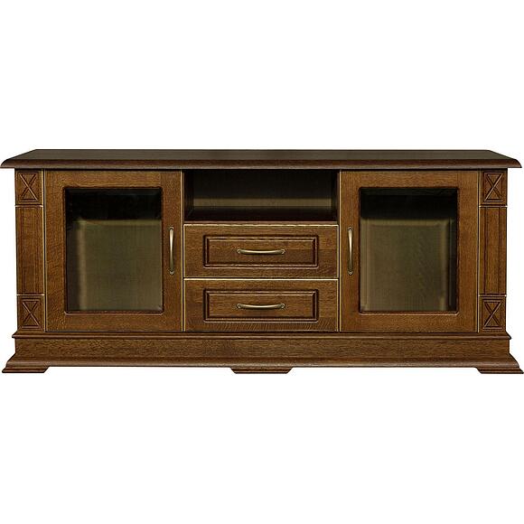 Тумба ТВ «Верди Классик» П1.0487.0.09, Цвет: Черешня с золочением