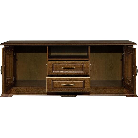 Тумба ТВ «Верди Классик» П1.0487.0.09, Цвет: Черешня с золочением