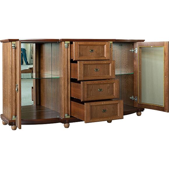 Тумба 3д «Валенсия Д Классик» П3.0591.0.06, Основной материал: массив дуба, Цвет: Античная бронза