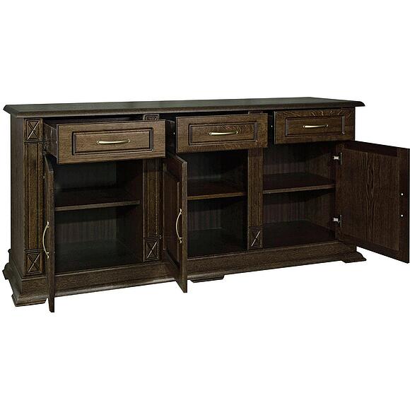 Тумба «Верди Классик» П1.0487.0.03, Основной материал: массив дуба, Цвет: Венге