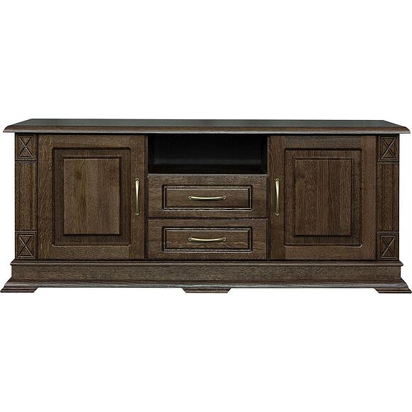 Тумба ТВ «Верди Классик» П1.0487.0.10, Основной материал: массив дуба, Цвет: Табак