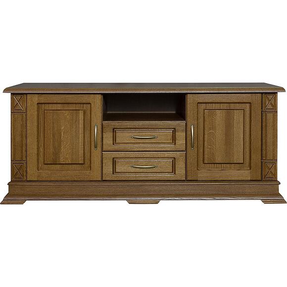 Тумба ТВ «Верди Классик» П1.0487.0.10, Основной материал: массив дуба, Цвет: Дуб рустикаль