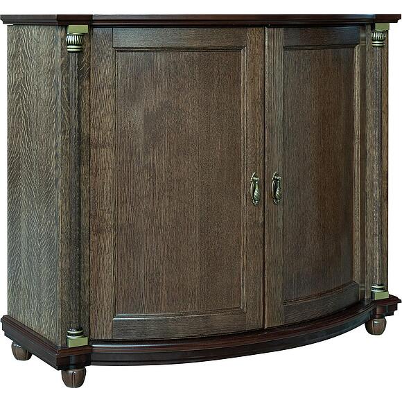 Тумба 2д «Валенсия Д Классик» П3.0591.0.07, Основной материал: массив дуба, Цвет: Табак