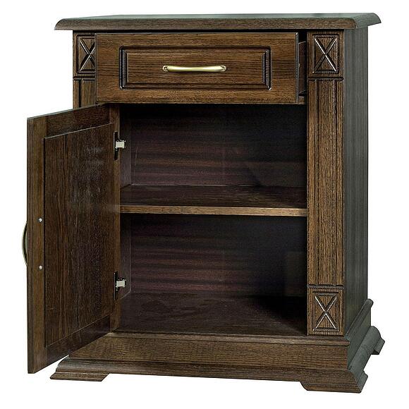 Тумба «Верди Классик» П1.0487.0.32-01, Основной материал: массив дуба, Цвет: Венге