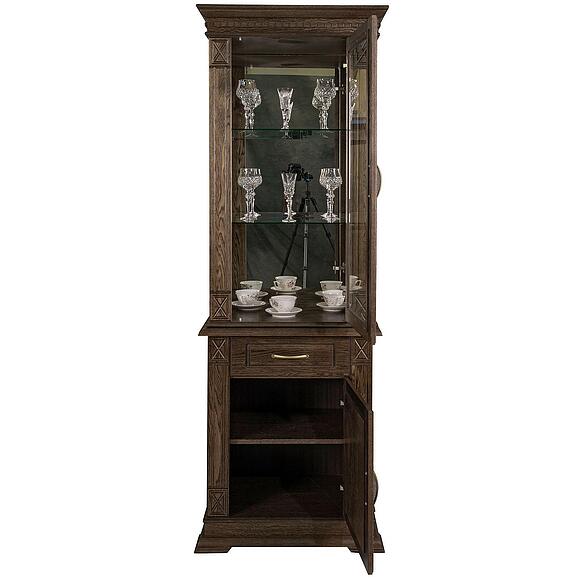 Шкаф комбинированный «Верди Классик» П1.0487.0.34, Основной материал: массив дуба, Цвет: Табак (Shkaf-kombinirovanyy-Verdi-Lux-1z-P487-34z_tabak2.jpg) Шкаф комбинированный «Верди Классик» П1.0487.0.34, Основной материал: массив дуба, Цвет: Табак