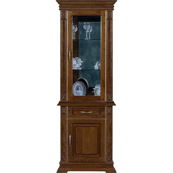 Шкаф комбинированный «Верди Классик» П1.0487.0.34, Основной материал: массив дуба, Цвет: Черешня с золочением (Shkaf_kombinirovannii_Verdi_Luks_1z_P487-34z_chereshnya_s_zolochenie.jpg) Шкаф комбинированный «Верди Классик» П1.0487.0.34, Основной материал: массив дуба, Цвет: Черешня с золочением