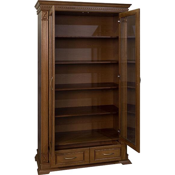 Шкаф 2д «Верди Классик» П1.0487.0.27, Основной материал: массив дуба, Цвет: Дуб рустикаль