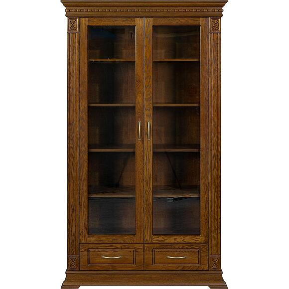 Шкаф 2д «Верди Классик» П1.0487.0.27, Основной материал: массив дуба, Цвет: Черешня