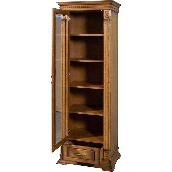 Шкаф «Верди Классик» П1.0487.0.26-01, Основной материал: массив дуба, Цвет: Дуб рустикаль с патинированием