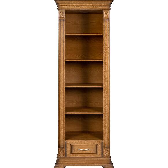 Стеллаж «Верди Классик» П1.0487.0.17, Основной материал: массив дуба, Цвет: Дуб рустикаль с патинированием