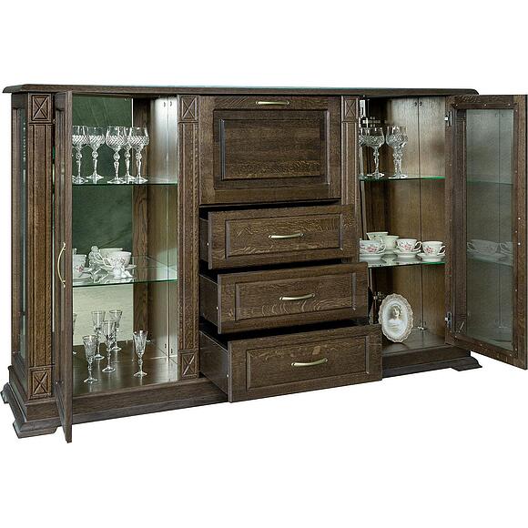 Тумба «Верди Классик» П1.0487.0.13, Цвет: Табак (Shkaf_kombinirovannii_Verdi_Luks_3-3z_P487-13z_tabak-.jpg) Тумба «Верди Классик» П1.0487.0.13, Цвет: Табак