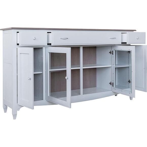 Комод «Кармен Прованс» П3.0581.0.11, Основной материал: массив дуба, Цвет: Молоко+Дуб Сахара