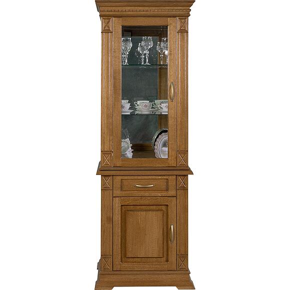 Шкаф комбинированный «Верди Классик» П1.0487.0.34-01, Основной материал: массив дуба, Цвет: Дуб рустикаль