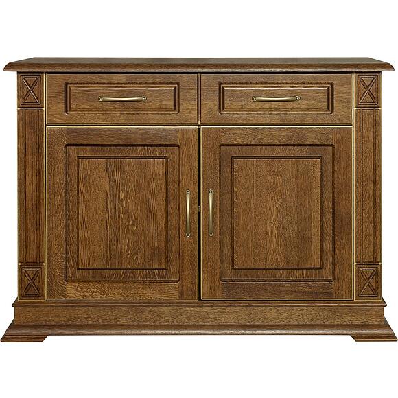 Тумба «Верди Классик» П1.0487.0.02, Основной материал: массив дуба, Цвет: Черешня с золочением (4J4A0568.jpg) Тумба «Верди Классик» П1.0487.0.02, Основной материал: массив дуба, Цвет: Черешня с золочением