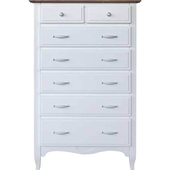 Комод «Кармен Прованс» П3.0581.1.04, Основной материал: массив дуба, Цвет: Молоко+Дуб Сахара (Komod_Karmen_P_moloko-dyb_sahara-2.jpg) Комод «Кармен Прованс» П3.0581.1.04, Основной материал: массив дуба, Цвет: Молоко+Дуб Сахара