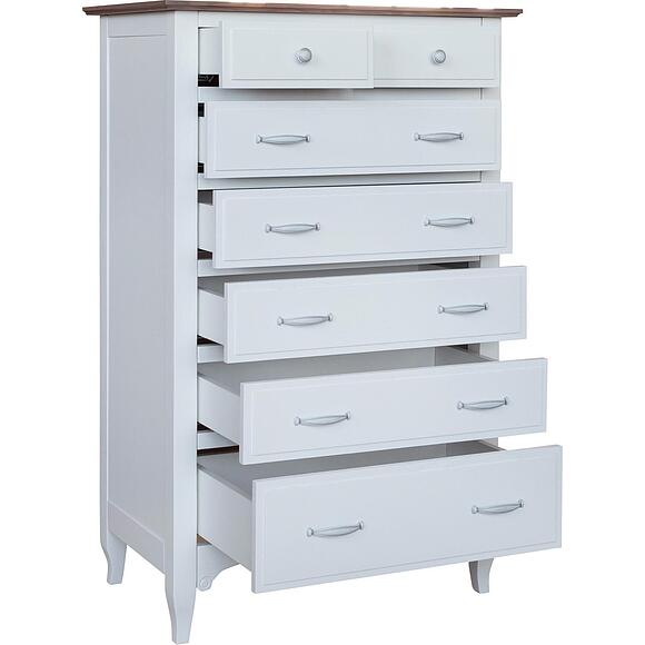 Комод «Кармен Прованс» П3.0581.1.04, Основной материал: массив дуба, Цвет: Молоко+Дуб Сахара (Komod_Karmen_P_moloko-dyb_sahara_-2.jpg) Комод «Кармен Прованс» П3.0581.1.04, Основной материал: массив дуба, Цвет: Молоко+Дуб Сахара