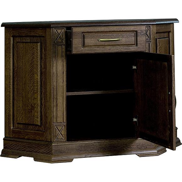 Тумба угловая «Верди Классик» П1.0487.0.01, Основной материал: массив дуба, Цвет: Табак