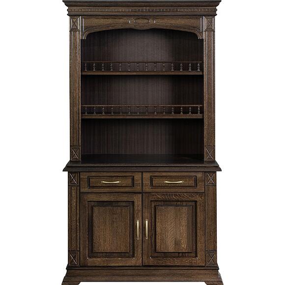 Шкаф комбинированный 2д «Верди Классик» П1.0487.0.41, Основной материал: массив дуба, Цвет: Венге