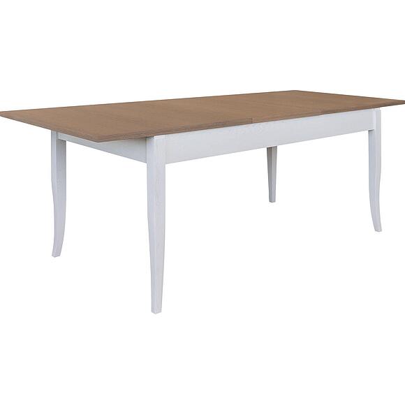 Стол «Кармен Прованс» П3.0581.0.10, Основной материал: массив дуба, Цвет: Молоко+Дуб Сахара (8C3A8412-1.jpg) Стол «Кармен Прованс» П3.0581.0.10, Основной материал: массив дуба, Цвет: Молоко+Дуб Сахара