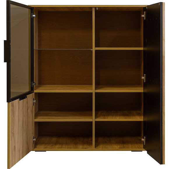 Шкаф-витрина «Деко» БМ2.776.0.05, Основной материал: ЛДСП, Цвет: Дуб наварра