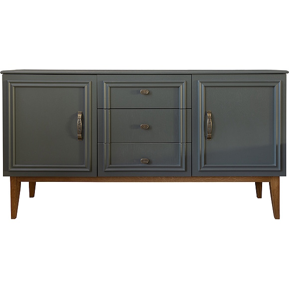 Тумба «Дольче» П3.597.0.03, Основной материал: МДФ, крашеная, Цвет: Базальт + Дуб рустикаль (Tumba_Dolche_P3-597-0-03__.jpg) Тумба «Дольче» П3.597.0.03, Основной материал: МДФ, крашеная, Цвет: Базальт + Дуб рустикаль