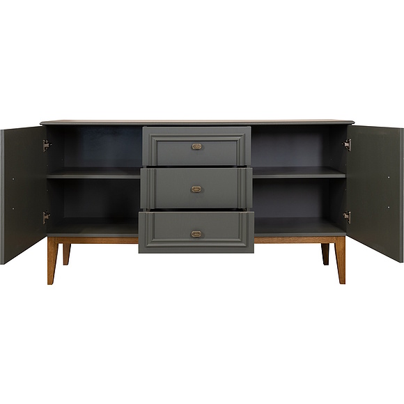 Тумба «Дольче» П3.597.0.03, Основной материал: МДФ, крашеная, Цвет: Базальт + Дуб рустикаль (Tumba_Dolche_P3-597-0-03___.jpg) Тумба «Дольче» П3.597.0.03, Основной материал: МДФ, крашеная, Цвет: Базальт + Дуб рустикаль