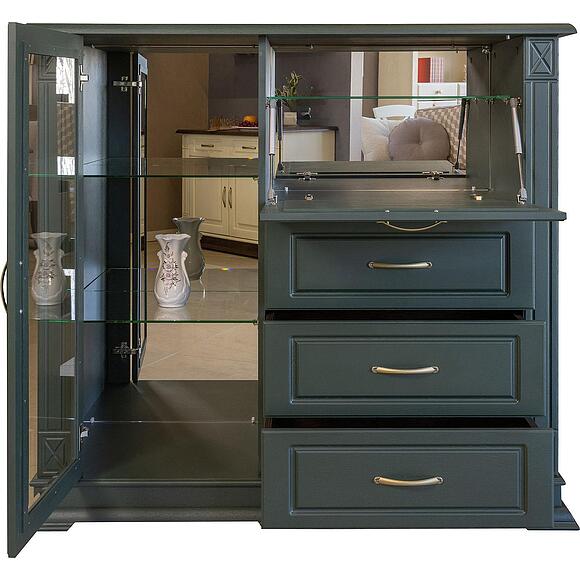 Тумба «Верди Классик» П1.0487.0.16, Основной материал: массив дуба, Цвет: Грин